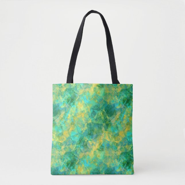 Bolsa Tote Emerald Green Crumpled Texture (Frente)