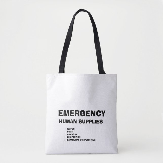 Bolsa Tote Emergency Human Supplies (Frente)