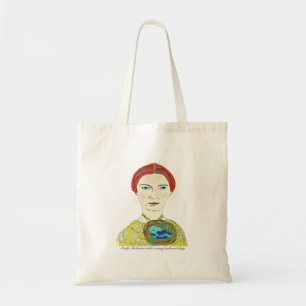 Bolsa Tote Emily Dickinson com um muitos emplumou-se a coisa