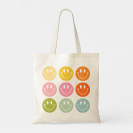 Bolsa Tote Emoji de Rosto Sorridente Feliz Vida é Legal