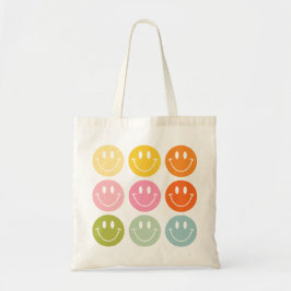 Bolsa Tote Emoji de Rosto Sorridente Feliz Vida é Legal