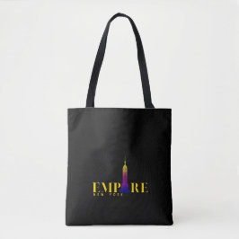 Bolsa Tote Empire State Building-New York-Vibrant Dourado