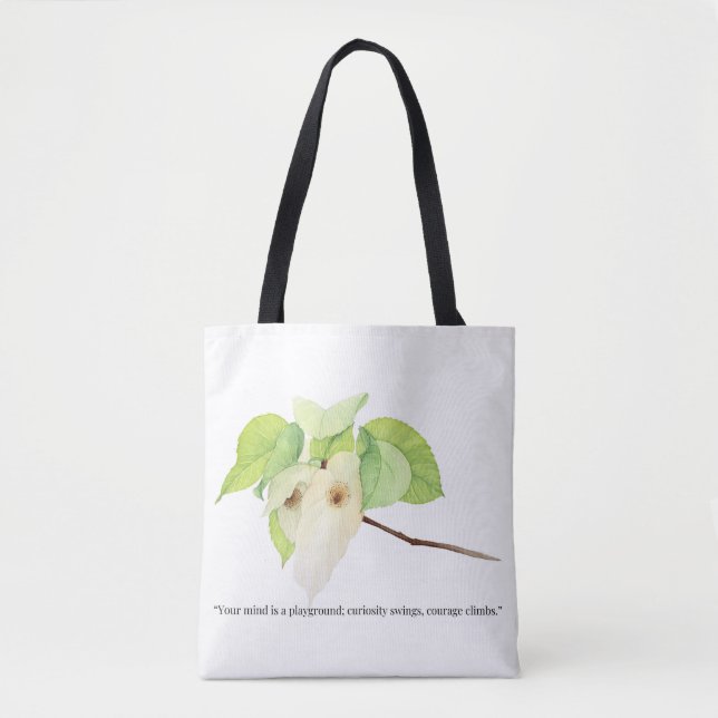 Bolsa Tote Empowered Minimalist Woman | Inspirational Quote  (Frente)