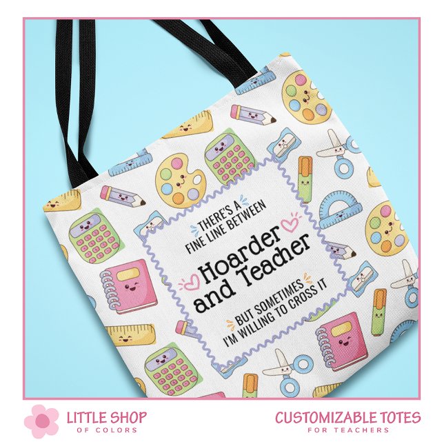 Bolsa Tote Encantador Encantado de Suprimento Escolar Persona (Criador carregado)