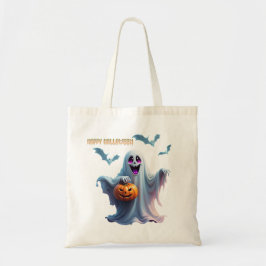 Bolsa Tote Encantando a design de Halloween.