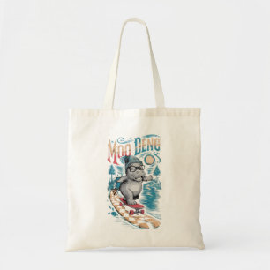 Bolsa Tote Encantando Moo Deng Hippo