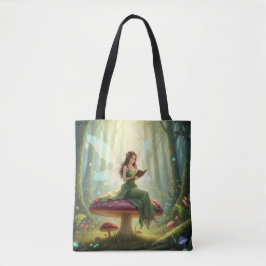Bolsa Tote Enchanted Day Fairy Reading a Book