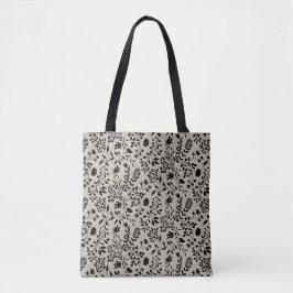 Bolsa Tote Enchanted Foliage Pretty Floral Garden Pattern
