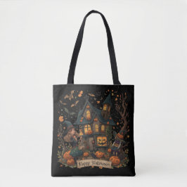 Bolsa Tote Enchanted Haunted House Halloween