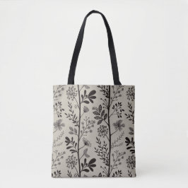 Bolsa Tote Enchanted Vertical Garden Reverie XL black beige