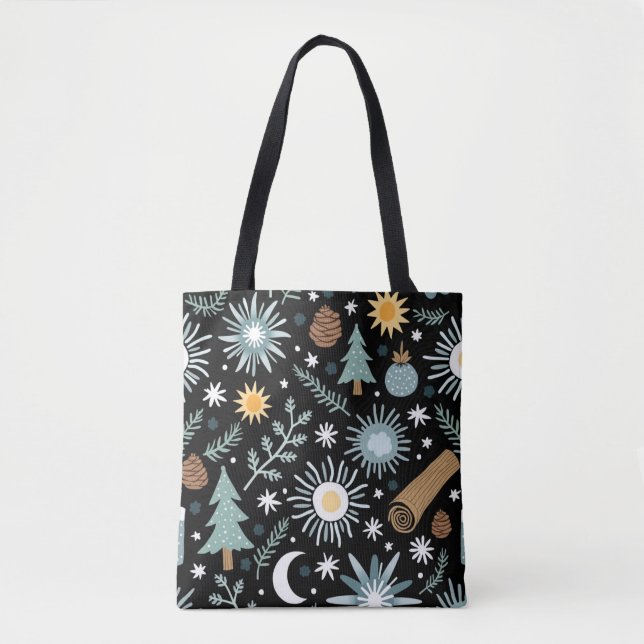 Bolsa Tote Enchanted Winter Forest: Whimsical Yule  (Frente)