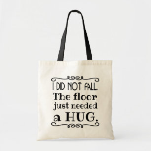Bolsa Tote Enchimento Hug Engraçado Citação