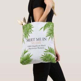 Bolsa Tote Encontre-Me Com As Férias Da Festa de solteira Em