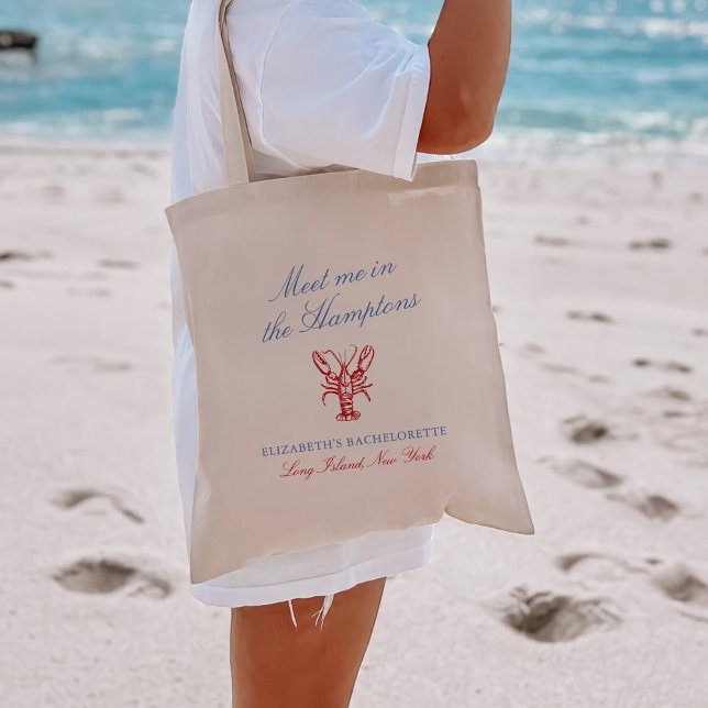 Bolsa Tote Encontre-me na Bachelorette Hamptons (Criador carregado)