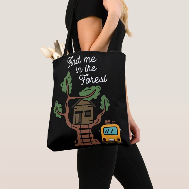 Bolsa Tote Encontre-Me Na Floresta (Criador carregado)