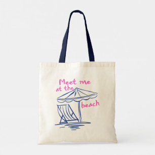 Bolsa Tote Encontre-me na Praia Vibrações de Verão