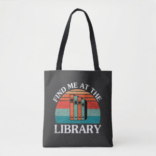 Bolsa Tote Encontre-Me No Livro Da Biblioteca