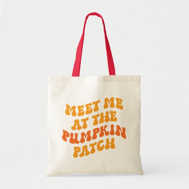 Bolsa Tote Encontre-Me No Pumpkin Patch (Frente)