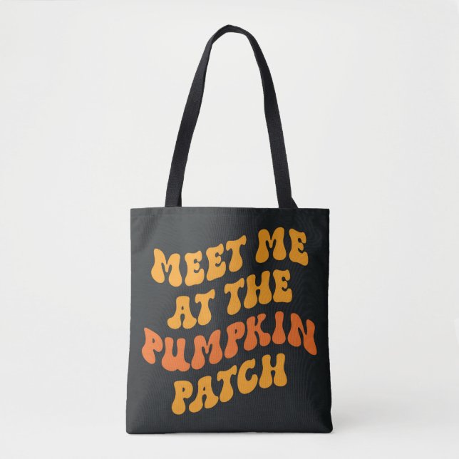 Bolsa Tote Encontre-Me No Pumpkin Patch (Frente)