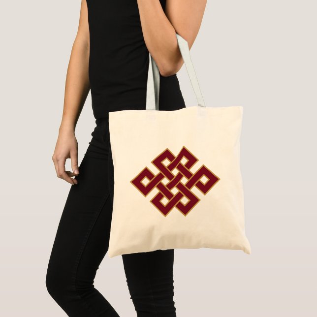 Bolsa Tote Endless Knot Buddhist Symbol (Frente (produto))