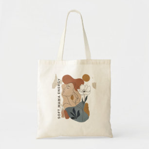 Bolsa Tote Energia Macia da Mãe Arte Abstrata Floral Boho Mul