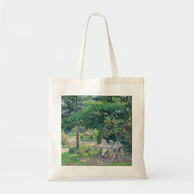 Bolsa Tote Enfants attablés dans le jardin Camille Pissarro (Frente)
