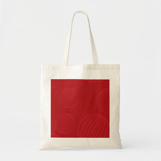 Bolsa Tote Enfeites de natal simples, modernos e fluentes (Frente)