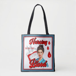 Bolsa Tote Enfermagem no meu sangue
