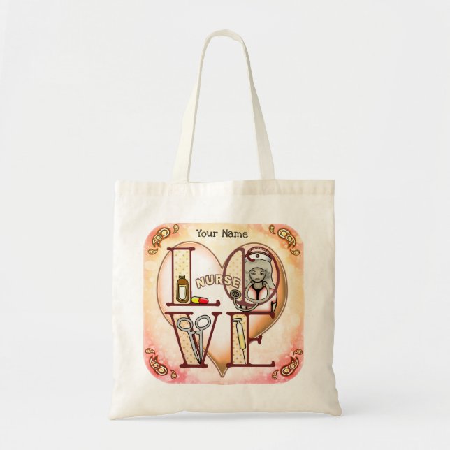 Bolsa Tote Enfermeira Amor (Frente)