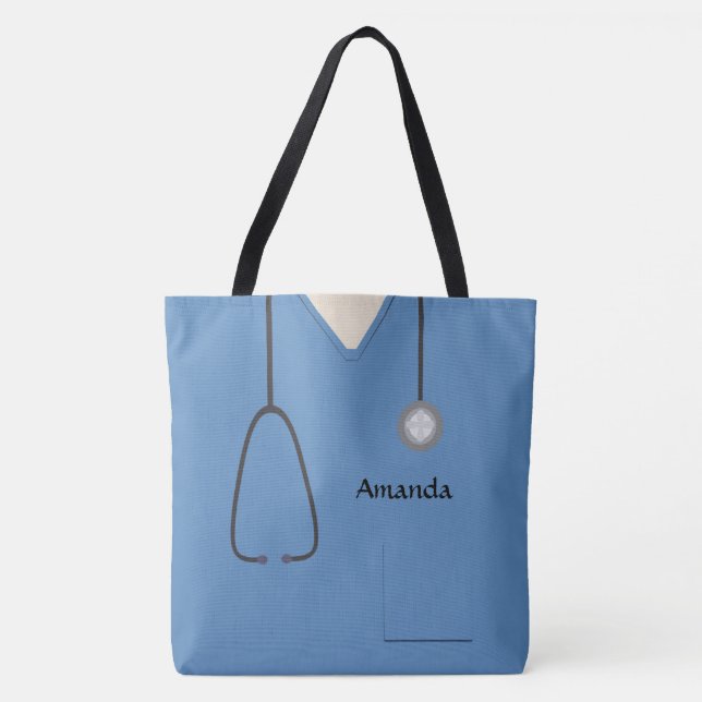 Bolsa Tote Enfermeira Blue AOPM (Frente)