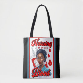 Bolsa Tote Enfermeira bonita Pinup está no meu sangue