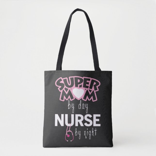 Bolsa Tote Enfermeira da Super Mãe (Frente)
