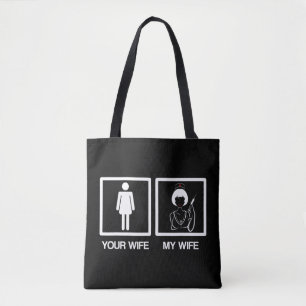 Bolsa Tote Enfermeira dá um marido engraçado sua esposa min
