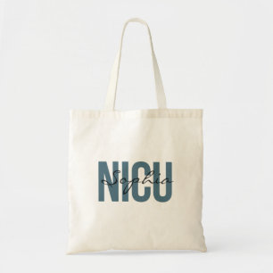 Bolsa Tote Enfermeira da UTIN Nome Personalizado Tipografia N