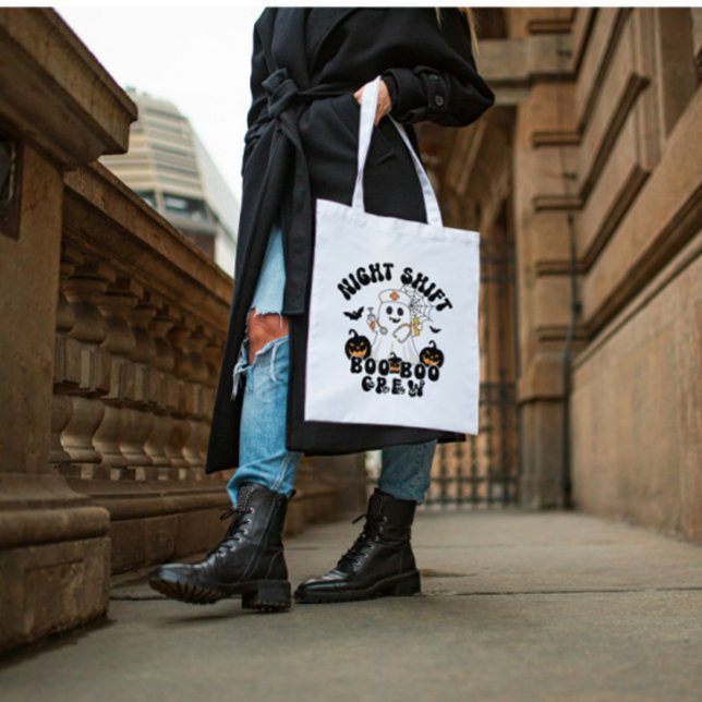 Bolsa Tote Enfermeira de Halloween Turno Noturno Fantasma (Criador carregado)