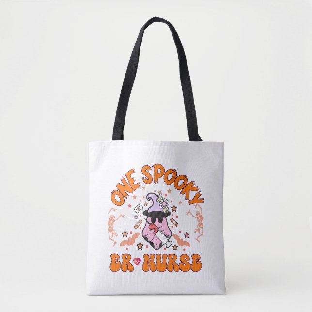 Bolsa Tote Enfermeira de Halloween - Uma Enfermeira de ER Spo (Frente)