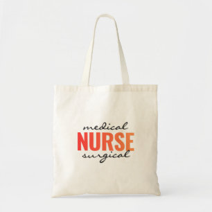 Bolsa Tote Enfermeira de Med Cirg Grafia Negrito