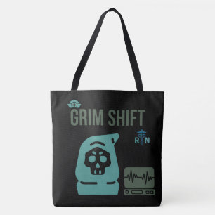 Bolsa Tote Enfermeira do Turno Sombrio - Presente de Humor Ne