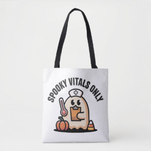 Bolsa Tote Enfermeira Fantasma de Vitals Assustadores Apenas