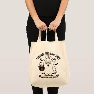 Bolsa Tote Enfermeira Fantasma Divertida sobreviveu ao Turno