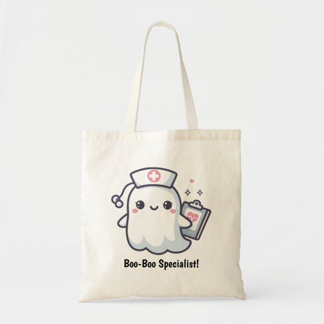 Bolsa Tote Enfermeira Fantasma Personalizada (Frente)