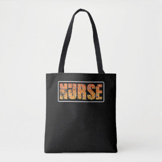 Bolsa Tote Enfermeira Halloween Presente Com Chapéu De Bruxa