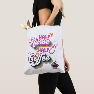 Bolsa Tote Enfermeira Meia Enfermeira Enfermeira Groovy Café