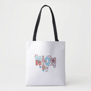 Bolsa Tote Enfermeira NICU 4 de julho, enfermeira americana
