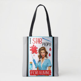 Bolsa Tote Enfermeira Nostálgica Bonita Se Aproxima Para Vive