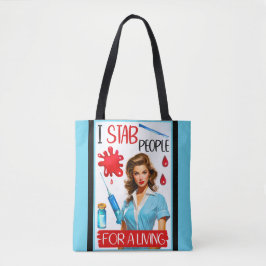 Bolsa Tote Enfermeira Nostálgica Bonita Se Aproxima Para Vive