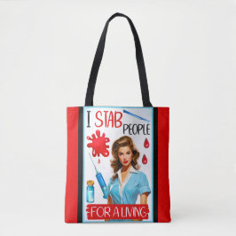 Bolsa Tote Enfermeira Nostálgica Bonita Se Aproxima Para Vive