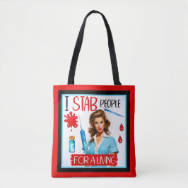 Bolsa Tote Enfermeira Nostálgica Bonita Se Aproxima Para Vive