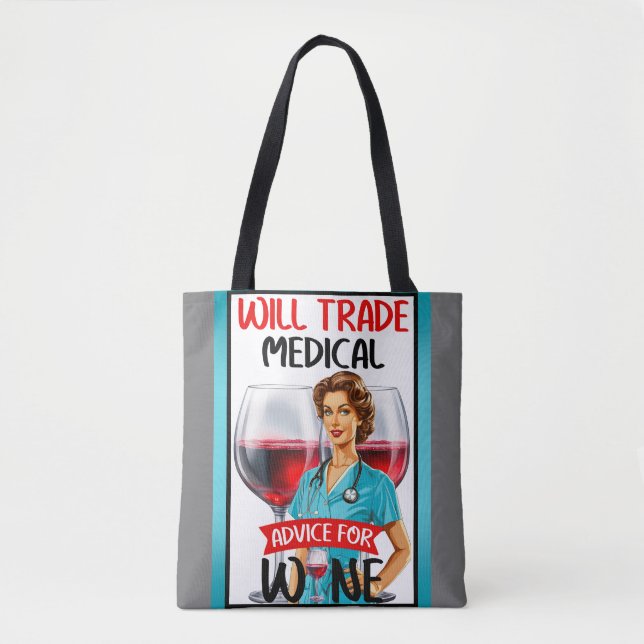 Bolsa Tote Enfermeira Nostálgica Cuta Pinup Comercializará Co (Frente)