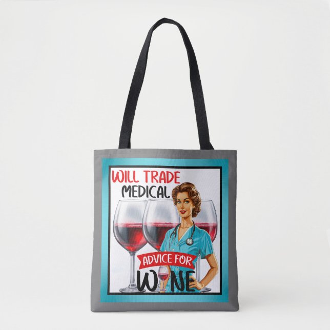 Bolsa Tote Enfermeira Nostálgica Cuta Pinup Comercializará Co (Frente)